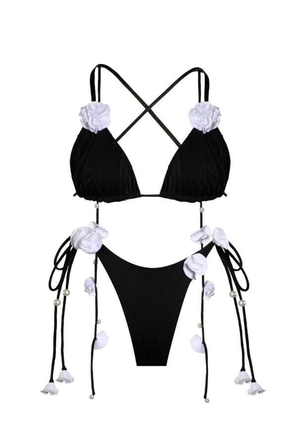 Fleur Tie Bottom Black - Image 2